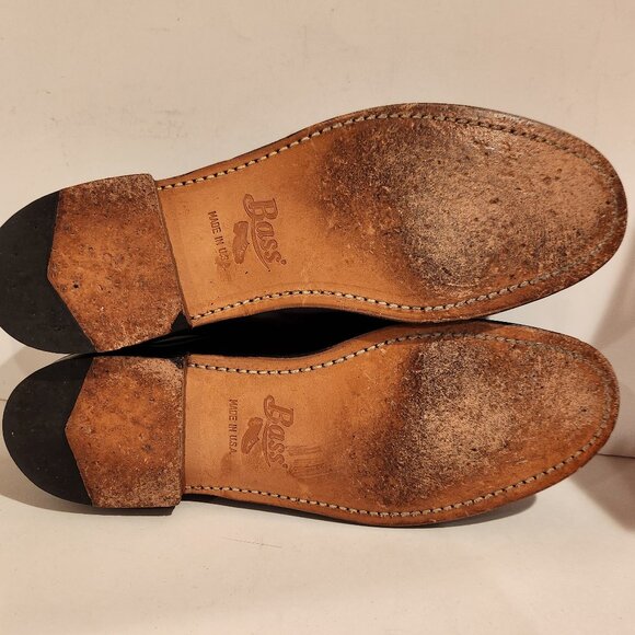 Bass Weejuns Penny Loafer Burgundy Genuine Leather *AS IS* - Picture 9 of 11